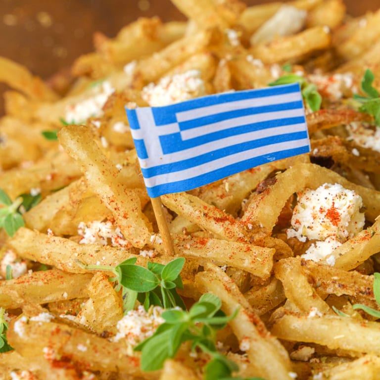These Fresh Cut "Opa" Fries with Feta Cheese