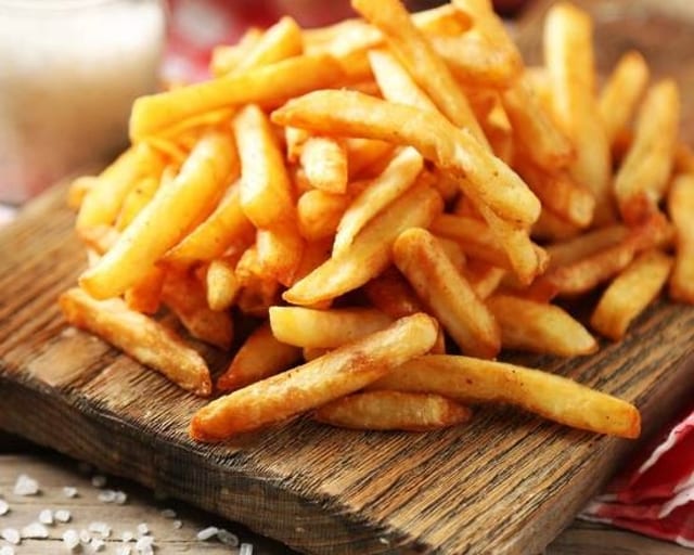 Hand Cut Fries.